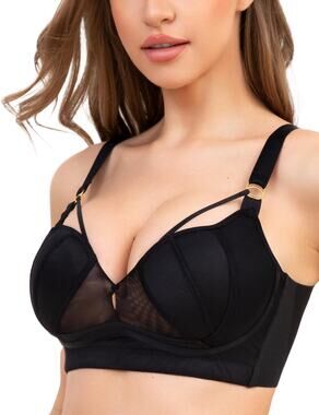 ANYIRIS Plus Size 36F Wireless Bras for Women No Underwire Push Up Bra Unlined